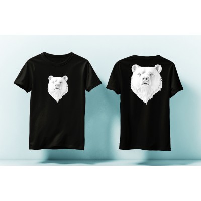 Tricou Urs Alb cap